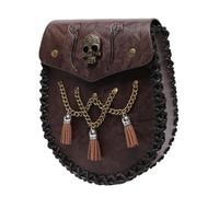 Riñonera medieval, riñonera medieval, bolso de piel sintética para monedas, bolso portátil para llaves, monedas, soporte para teléfono móvil, accesorios de disfraz renacentista