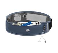 Riñonera mejorada para correr para mujeres y hombres, riñonera para corredores, soporte para teléfono, bolsa de cintura para entrenamiento, correr, accesorios de equipo de dinero, Gris- con una