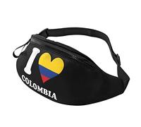 Riñonera Militar Hombre Amo Colombia Ajustable Bolsa De Cintura Táctica Multifuncional Bumbag Para Entrenamiento Pasear A Perros Viajes 14X35Cm