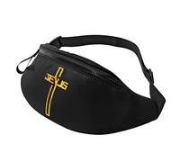 Riñonera Militar Hombre Cruz De Jesús Del Cristianismo Ligera Bolsa De Cintura Táctica Multifuncional Riñoneras Mujer Para Aptitud Pasear A Perros Actividades 14X35Cm
