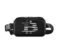 Riñonera minimalista con letrero y bandera de Bitcoin para mujeres de negocios, resistente al agua, con correa ajustable para viajes, correr, senderismo, bulto de cintura para