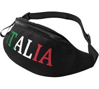 Riñonera Moda Bolsos Bandolera Italia Italia Italiano Multifuncional Riñoneras Mujer para Marcha Ciclismo Viajar 14X35Cm
