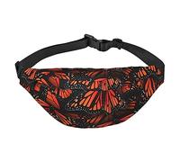 Riñonera Monarch Butterflies para Hombres y Mujeres, riñonera Ajustable para Viajes, Caminar, Correr, riñoneras
