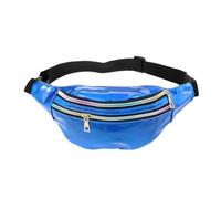 Riñonera Mujer Riñonera con Purpurina for Mujer, Bolso de Cadera, Bolso Bandolera con cinturón láser, Cartera(Blue)