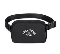 Riñonera Mujere con Cinturón Ajustable, Bolsa Hombre de Moda Impermeables con 2 Bolsillos Cremallera Riñoneras de Cintura Deportivas para Viajes, Marcha, Correr, Bici, Paseo de Perro (Negro)