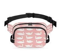 Riñonera multifunción con diseño de cisnes blancos para viajes, deportes, correr, riñonera, riñonera, bolsa de cinturón para mujeres, hombres, niños y niñas, color, XL, Organizador de bolsas