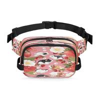 Riñonera multifunción con diseño de conejillos de indias, fresas, para viajes, deportes, correr, riñonera, bolsa de cinturón, para mujeres, hombres, niños y niñas, color, XL, Organizador de bolsas