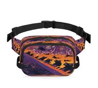 Riñonera multifunción con diseño de gatos negros para viajes, deportes, correr, riñonera, riñonera, bolsa de cinturón para mujeres, hombres, niños y niñas, color, XL, Organizador de bolsas