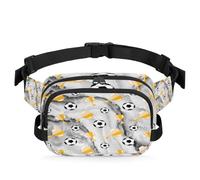 Riñonera multifunción con diseño de mármol, para viajes, deportes, correr, trofeo de fútbol, color gris, riñonera, riñonera, bolsa de cinturón para mujeres, hombres, niñas y niños, color, XL,