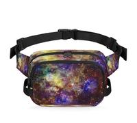 Riñonera multifunción con diseño de universo abstracto para viajes, deportes, correr, estrellas espaciales, riñonera, bolsa de cinturón, para mujeres, hombres, niñas y niños, color, XL, Organizador de