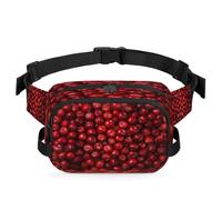 Riñonera multifunción con manzanas de frutas rojas, para viajes, deportes, correr, riñonera, riñonera, bolsa de cinturón para mujeres, hombres, niños y niñas, color, XL, Organizador de bolsas