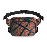Riñonera multifunción con patrón de baloncesto para viajes, deportes, correr, riñonera, bolsa de cinturón para mujeres, hombres, niñas y niños, color, XL, Organizador de bolsas
