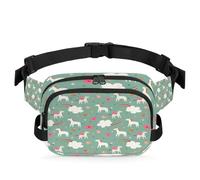 Riñonera multifunción de unicornios para viajes, deportes, correr, riñonera de unicornios mágicos, riñonera para mujeres, hombres, niñas y niños, color, XL, Organizador de bolsas