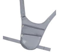 Riñonera multifuncional con correa ajustable, bolsa de cinturón invisible, pequeña bolsa cruzada para cinturón invisible para mujeres y hombres, cruzada antirrobo para deportes, Gray, Mass Beauty