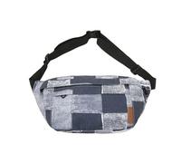 Riñonera multifuncional cruzada para teléfono, bolsa de pecho con correa ajustable, riñonera de plátano, Black, As shown in the figure