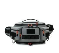 Riñonera multifuncional de gran capacidad para pesca con señuelos con múltiples bolsillos, bolsa de pecho expandible para hombre para pesca con señuelos, senderismo al , camping y viajes