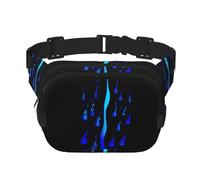 Riñonera multifuncional estampada con patrón de llama, bolsa de mensajero unisex de moda, bolsa de almacenamiento deportiva de viaje