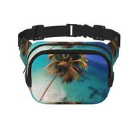 Riñonera multifuncional estampada de las Islas del Caribe, bolsa de mensajero unisex de moda, bolsa de almacenamiento deportiva de viaje
