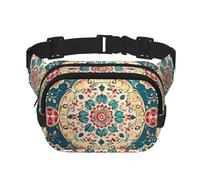 Riñonera multifuncional impresa con hermoso patrón, bolsa de mensajero unisex de moda, bolsa de almacenamiento deportiva de viaje