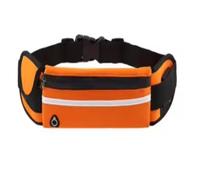 Riñonera multifuncional para deportes al aire libre, impermeable, con cinturón invisible, para fitness, antirrobo, para teléfono móvil, Orange