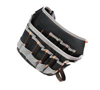 Riñonera multifuncional para herramientas de electricista, múltiples bolsillos, soporte de refuerzo remachado, bolsa de herramientas multifuncional