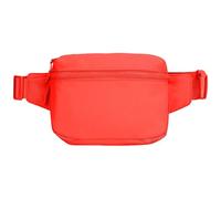 Riñonera multiusos y regulable, versátil con múltiples bolsillos para actividades al aire libre y viajes, deportes, organizadores esenciales, Red, Talla única