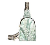 Riñonera negra resistente de Lily Of Valley Bellflower Fresh para viajes, Lily of Valley Bellflower Fresh, 1 size
