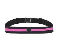 Riñonera oculta transpirable para correr, bolsa de cintura invisible deportiva para hombres y mujeres, senderismo, pasear al perro, rosa roja