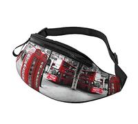 Riñonera para cabina telefónica para correr, senderismo, viajes, entrenamiento, pasear al perro, deportes, pesca, riñonera, Black, Talla única