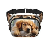 Riñonera para cachorros Lazy Dog, pequeña, a la moda, cruzada, ligera, para mujeres y hombres, correr, entrenamiento, senderismo, viajes