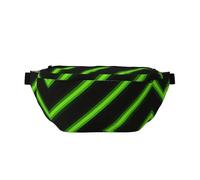 Riñonera para correr a rayas diagonales, soporte para teléfono sin rebote para gimnasio, bolsa cruzada impermeable con correa ajustable