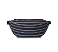 Riñonera para correr a rayas, soporte para teléfono sin rebote para gimnasio, bolsa cruzada impermeable con correa ajustable