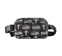 Riñonera para correr con bandera de fe del 4 de julio, para mujeres y hombres, impermeable, con correa ajustable para viajes, gimnasio, trabajo, bolso de lado para