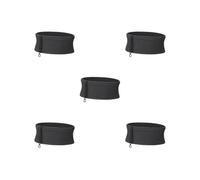 Riñonera para correr para hacer ejercicio, mujeres y hombres, color negro, talla S, Juego de 5 (negro M), M, como se muestra en la