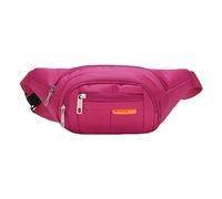 Riñonera para correr para hombre y mujer, para teléfono móvil, fuera de casa, casual, estampada, cartera ajustada, riñonera para mujer, hot pink, Talla única
