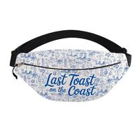 Riñonera para despedida de soltera en la playa, regalos Last Toast On The Coast, riñonera para novia, regalo de despedida de soltera, bolsa de cinturón de tribu de novia, Last Toast Fp3, moda