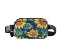 Riñonera para el Día de los Padres con diseño floral para hombres y mujeres, resistente al agua, bolsa cruzada para viajes, Pétalos felices para el día de los padres, 1 size