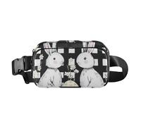 Riñonera para el Día de Pascua Mr & Mrs para mujeres y hombres, pequeña bolsa cruzada con correa ajustable para entrenamiento, correr, senderismo, Día de Pascua Mr & Mrs, 1 size