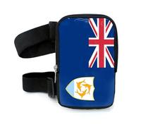 Riñonera para el muslo con diseño de bandera para mujer, riñonera para exteriores, para carnaval, senderismo, viajes, con correas ajustables, Anguila, Talla única, Bolsa regular para el muslo