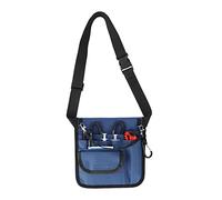 Riñonera para enfermera con soporte para cinta y cinturón ajustable, tela Oxford, bolsa de cintura para enfermería, Blue