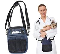 Riñonera para enfermera, práctico kit de herramientas de almacenamiento para el cuidado de enfermería, bolsa de hombro profesional con múltiples compartimentos, Blue, 1