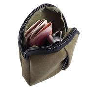 Riñonera para Exteriores, Bolsa pequeña con Cremallera, Bolsa de Utilidad, Equipo de cinturón, Cartera, Bolsa de Auriculares, Organizador de Bolsillo portátil de Nailon para Deportes