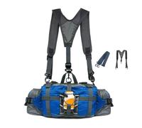 Riñonera para Exteriores, riñonera para Senderismo | Riñonera Impermeable para Senderismo | Riñonera de Senderismo con 2 portabotellas Deportivas para Correr, Trotar, Acampar, Pescar, Cazar