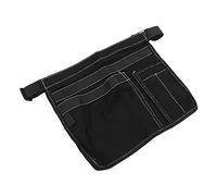 Riñonera para Herramientas de Jardinería, Múltiples Bolsillos, Tela Oxford Resistente Al Desgaste, Delantal de Cintura para Herramientas de Jardín para Martillos (BLACK)