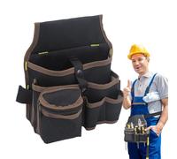 Riñonera Para Herramientas - Organizador De Herramientas | Cinturón Organizador De Tela Oxford Para Carpinteros Electricistas Jardineros Con Porta Martillos Medidores Y Alicates