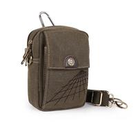 Riñonera para Hombre Bolso Bandolera pequeño de Cuero con cinturón for Colgar en la Cintura(Colour 2)