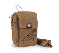 Riñonera para Hombre Bolso Bandolera pequeño de Cuero con cinturón for Colgar en la Cintura(Colour 4)