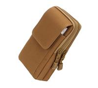 Riñonera para hombre con múltiples bolsillos, correa de seguridad Oxford, bolsa de almacenamiento portátil para correr, ciclismo, gimnasio, recados, tela Oxford, Khaki