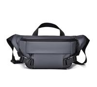 Riñonera para Hombre Riñonera Deportiva Informal Tipo Bandolera for Hombre(Grey)