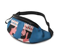 Riñonera para Hombres, Mujeres, Personajes Femeninos y Masculinos, riñonera con cinturón, Bandolera Ajustable, Bandolera, Bandolera, para Viajar, Senderismo, Ciclismo, Correr